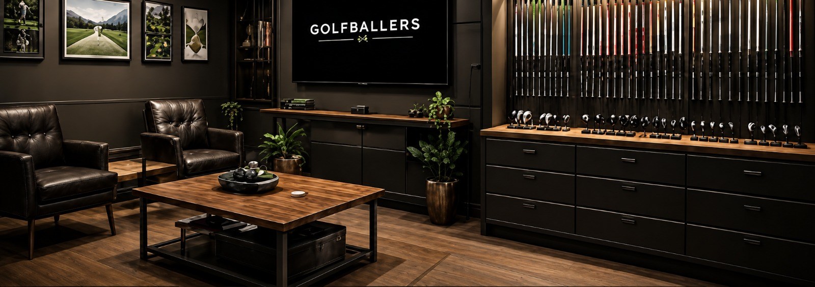 GolfBallers UK fitting lounge and club wall