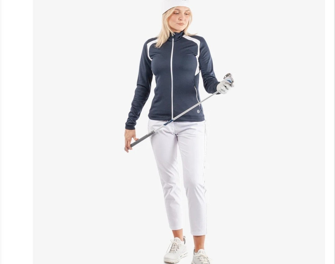 Galvin Green Destiny Insula Ladies Golf Mid Layer Navy/White Size S *BRAND NEW*