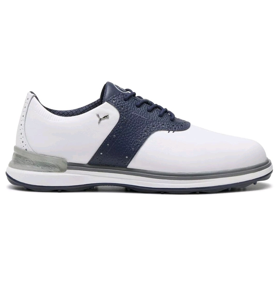 Puma Avant Spikeless Golf Shoes White/Blue UK 9.5 *BRAND NEW*