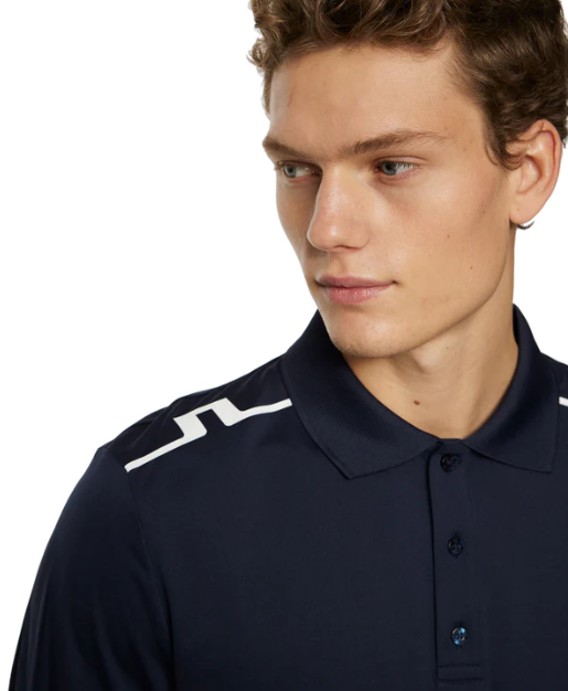 J.Lindeberg Golf Lionel Polo Shirt SS25 Navy
