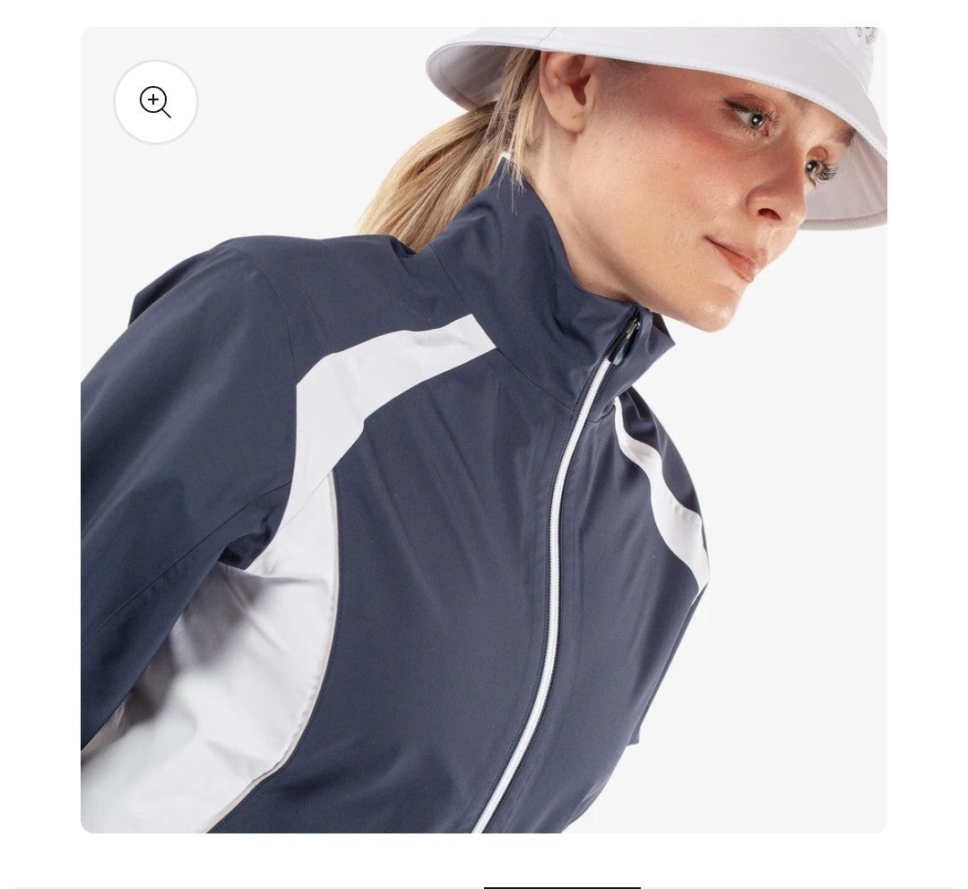 Galvin Green Amy Ladies Waterproof Golf Jacket Navy/White Size S *BRAND NEW*