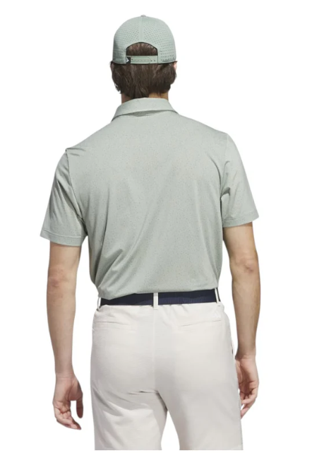 Adidas Ultimate365 Mini Bunker Golf Polo Shirt Silver Green UK SMALL JF9007