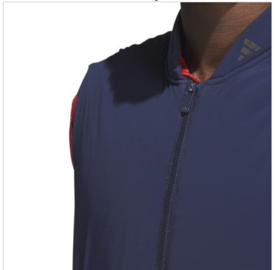 adidas Ultimate365 Tour Frostguard Full-Zip Padded Vest HZ3222 Navy Size S *NEW*