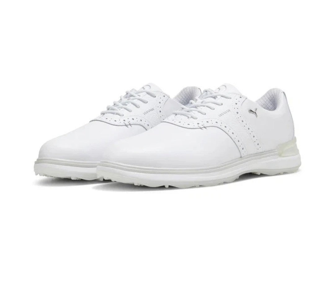 Puma Avant Spikeless Golf Shoes White/Ash Gray UK 7.5 *BRAND NEW*