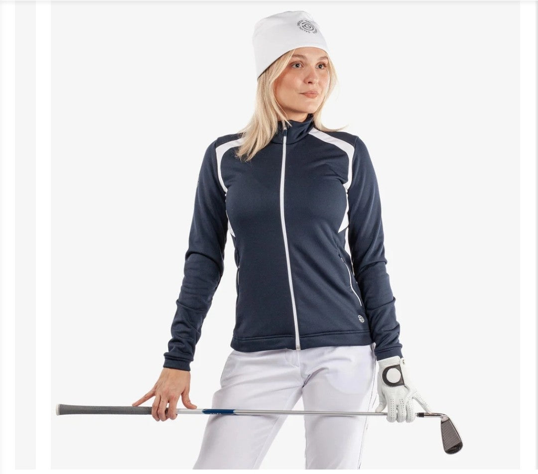 Galvin Green Destiny Insula Ladies Golf Mid Layer Navy/White Size S *BRAND NEW*