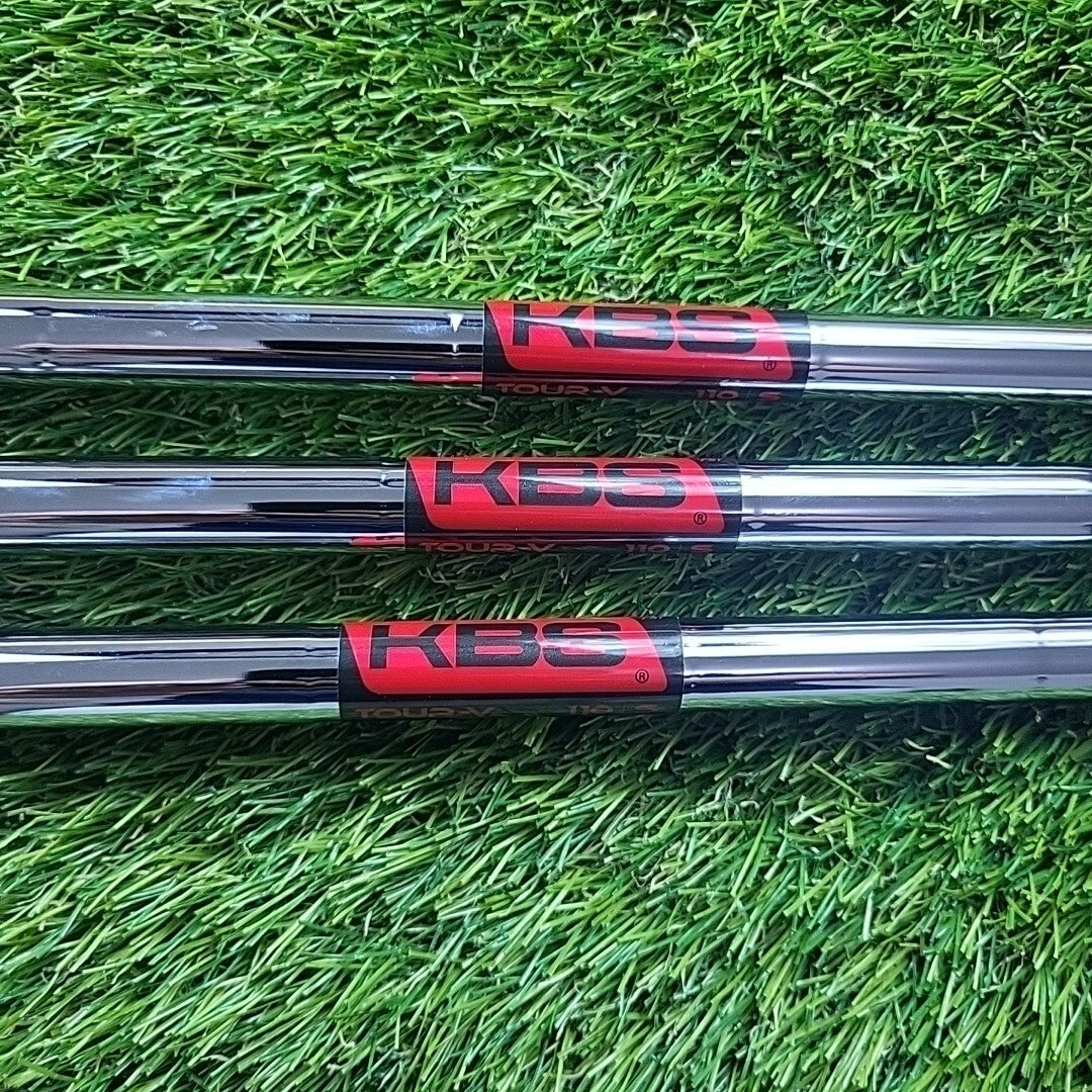 Cobra King Forged CB Black 4/5/6 Iron Set KBS Tour V 110 Stiff Left Handed *NEW*