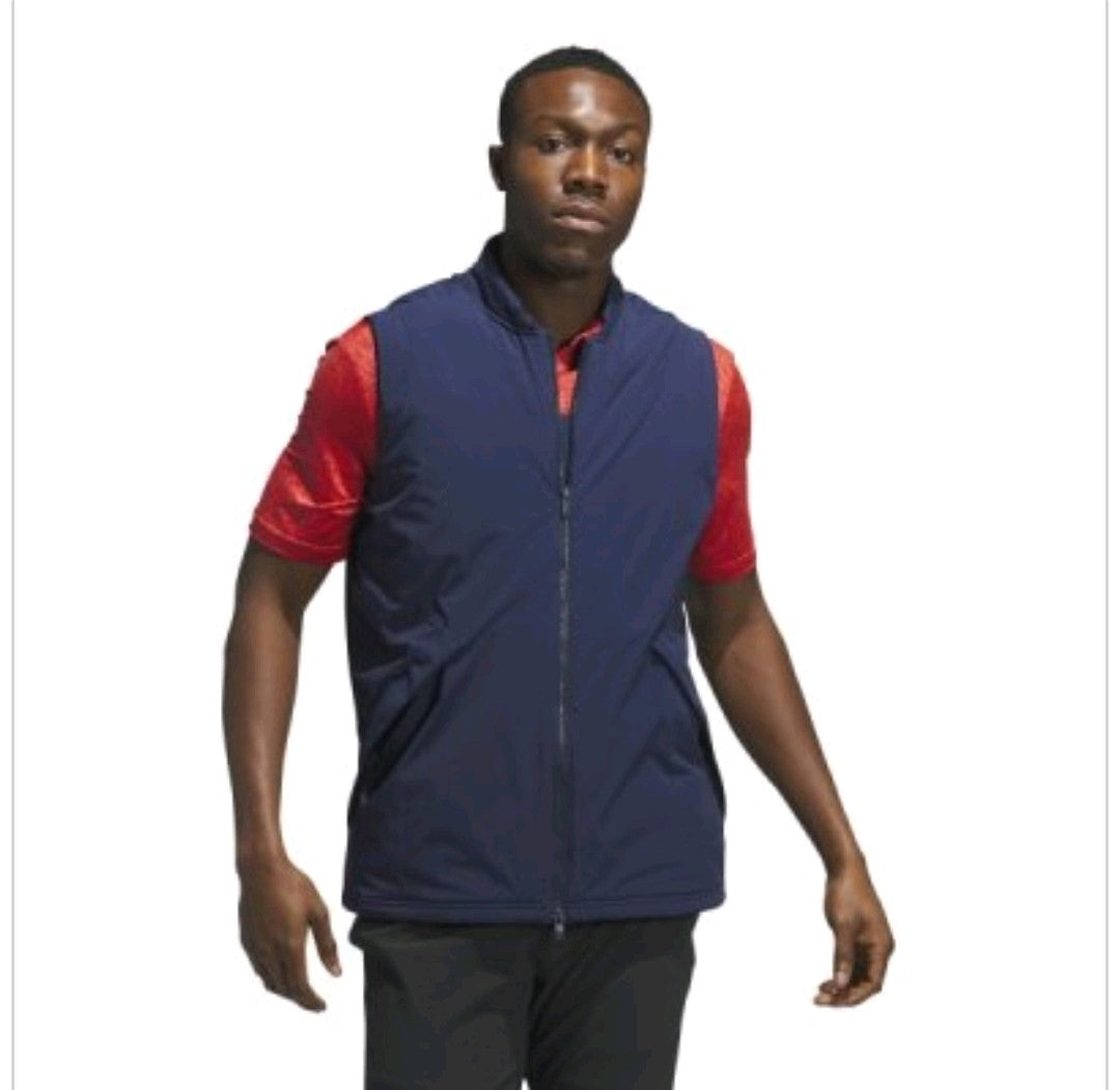 adidas Ultimate365 Tour Frostguard Full-Zip Padded Vest HZ3222 Navy Size XL NEW
