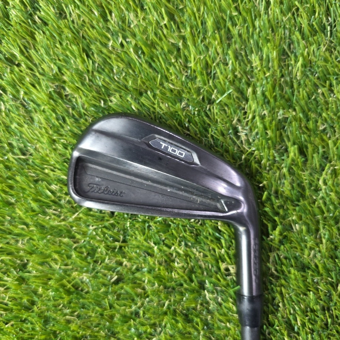 Titleist T100 Black 4 Iron UPGRADED La Golf A Series Low 105i-4 Stiff Flex Shaft
