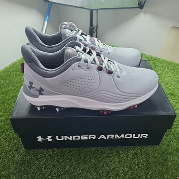 Under Armour Drive Pro Wide Golf Shoes Grey/Grey UK 8 *BRAND NEW*