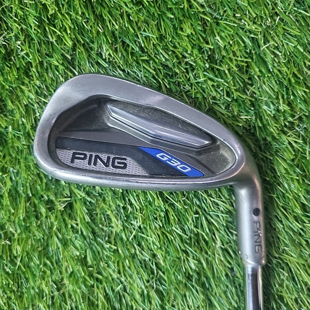 Ping G30 9 Iron Black Dot AWT Stiff Flex Shaft Retro Spec
