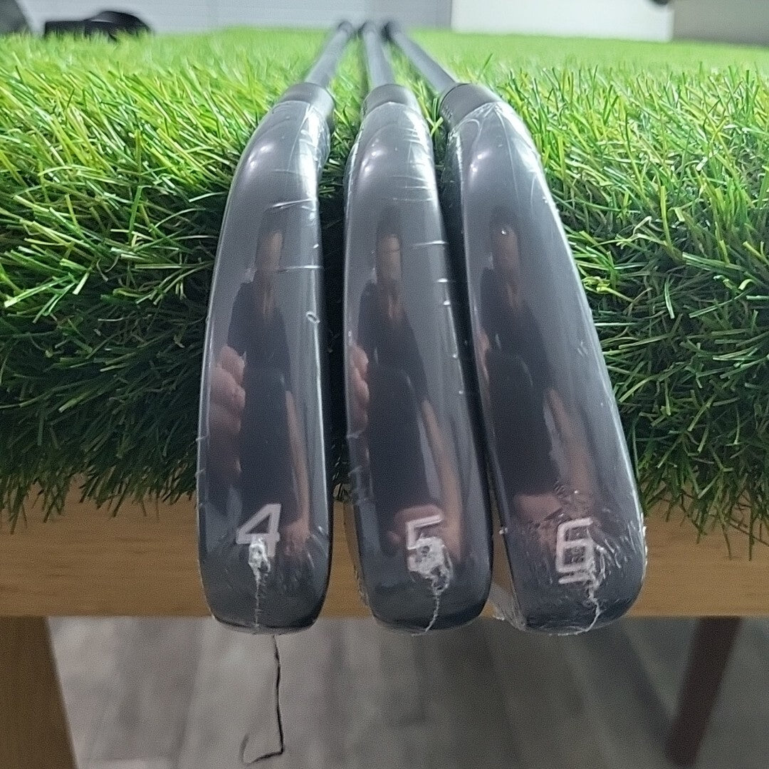 Cobra King Forged CB Black 4/5/6 Iron Set KBS Tour V 110 Stiff Left Handed *NEW*
