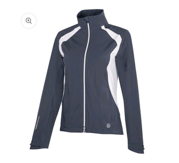Galvin Green Amy Ladies Waterproof Golf Jacket Navy/White Size L *BRAND NEW*