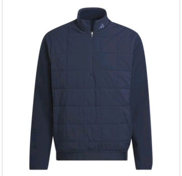 Adidas Ultimate365 Quilted 1/2 Zip Golf Wind Top 2024 IW1391 Navy Size S *NEW*