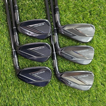 Taylormade Stealth Black Iron Set 5-PW KBS Max 85 Stiff Flex Midsize Grips