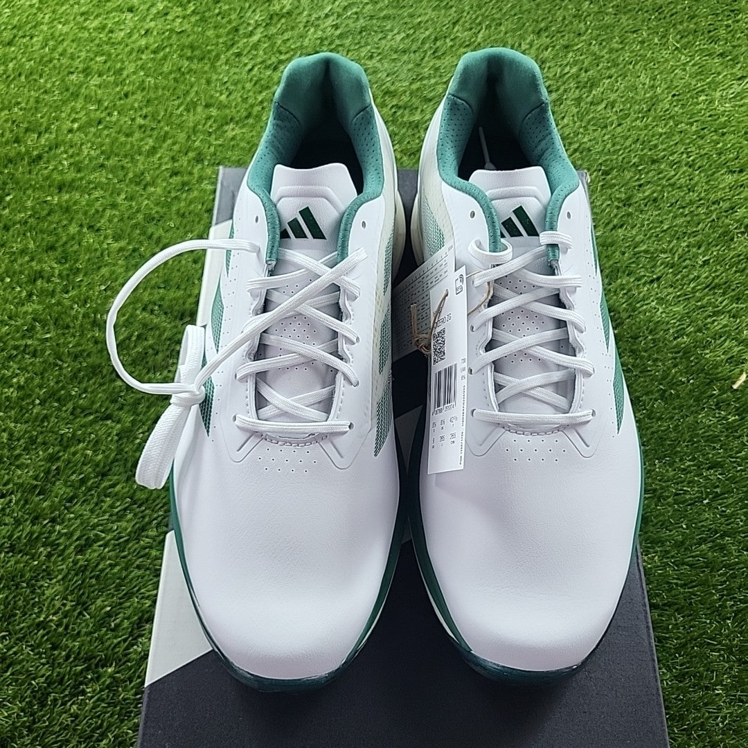 Adidas Adizero ZG Golf Shoes White/Green/Yellow UK 8.5 *BRAND NEW*