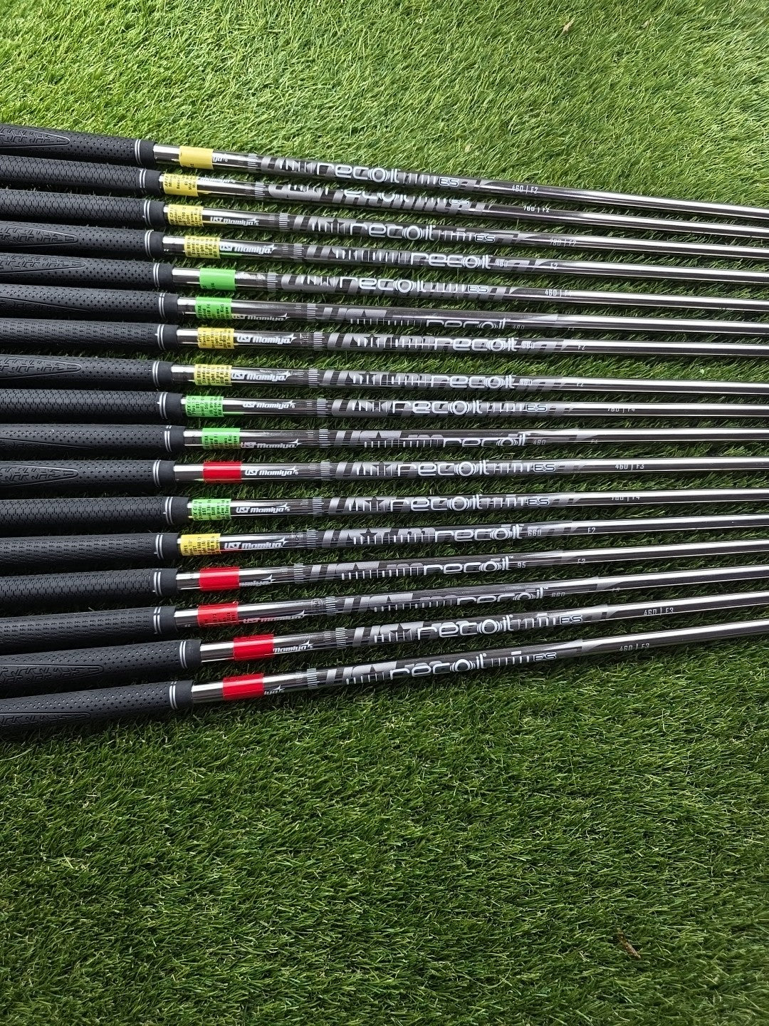 Job Lot Of Golf Club Iron Fitting Shafts All Recoil Shafts X17 Various Flex Lot4