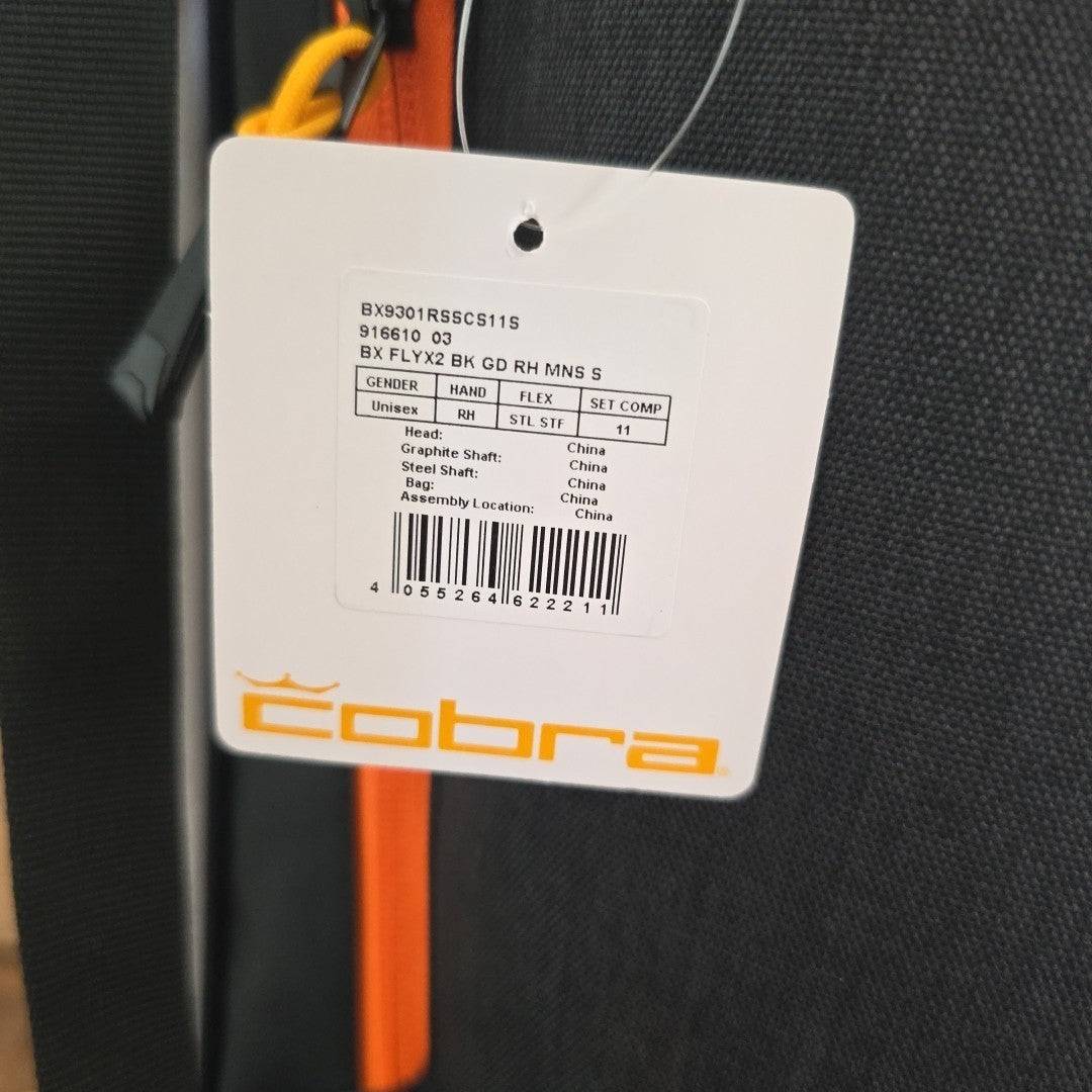 Cobra Fly XL2 Stand Bag Black/White/Orange *BRAND NEW*