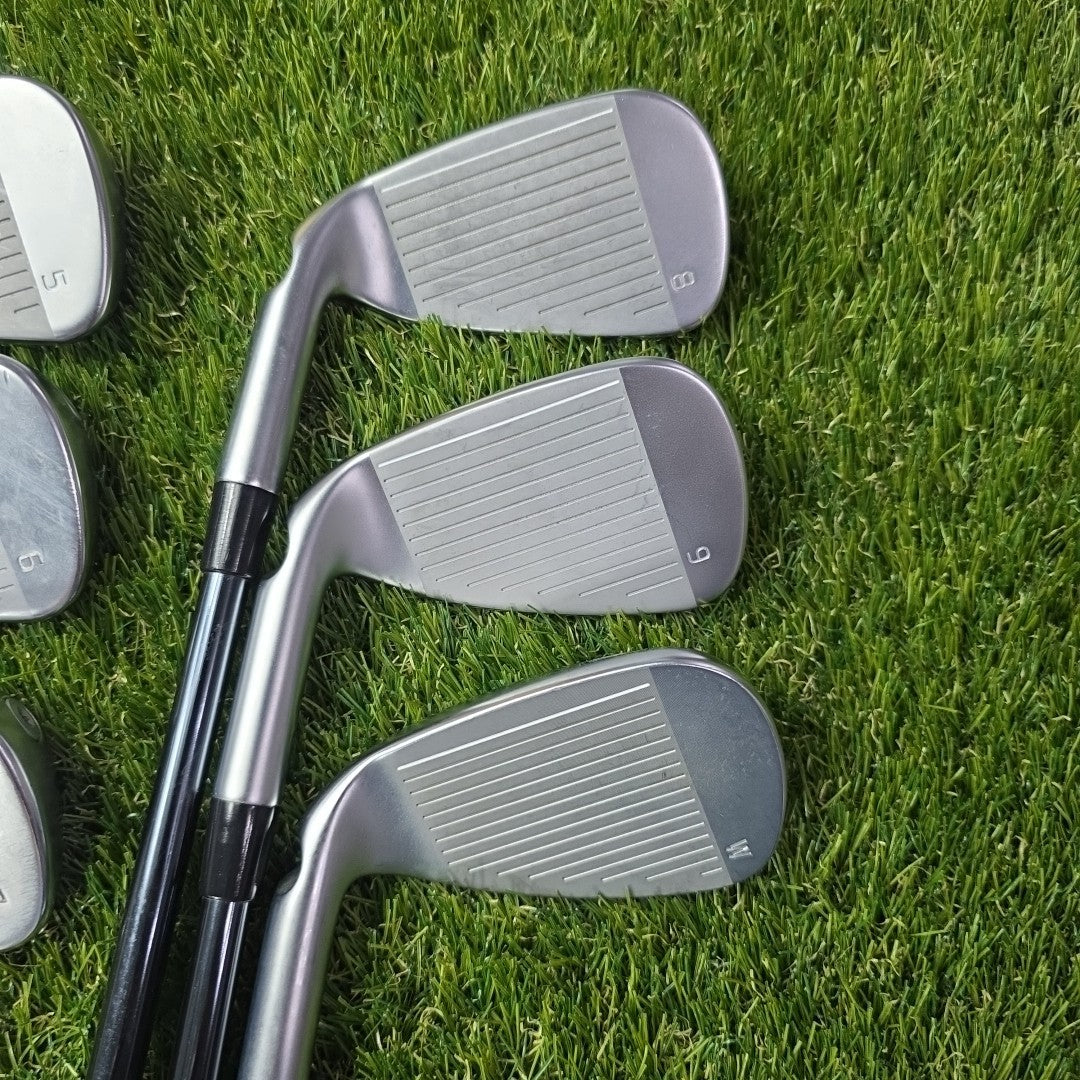 Ping G730 Iron Set 5-PW Blue Dot Recoil Dart F3 Regular Flex Graphite Shafts