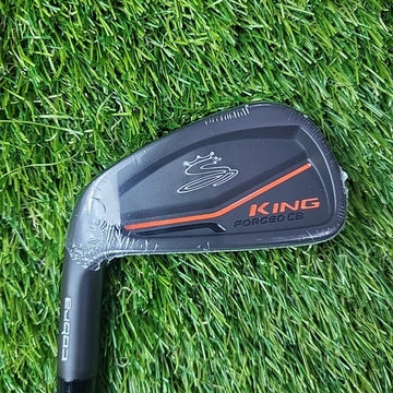 Cobra King Forged CB Black 6 Iron KBS Tour V 110 Stiff Left Handed *NEW*
