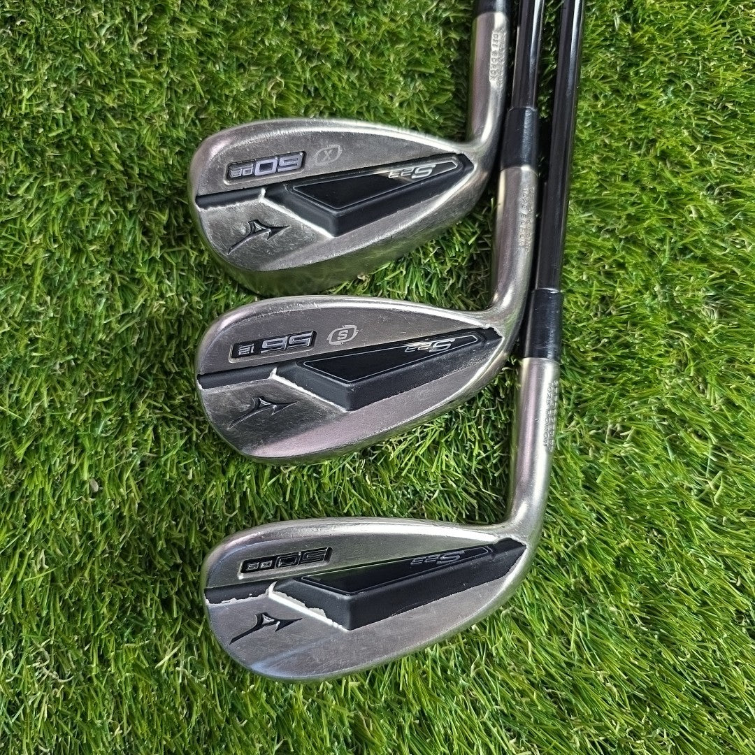 Mizuno S23 Wedge Set 50/56/60 Degree KBS Hi Rev 115 Wedge Flex *LEFT HANDED*
