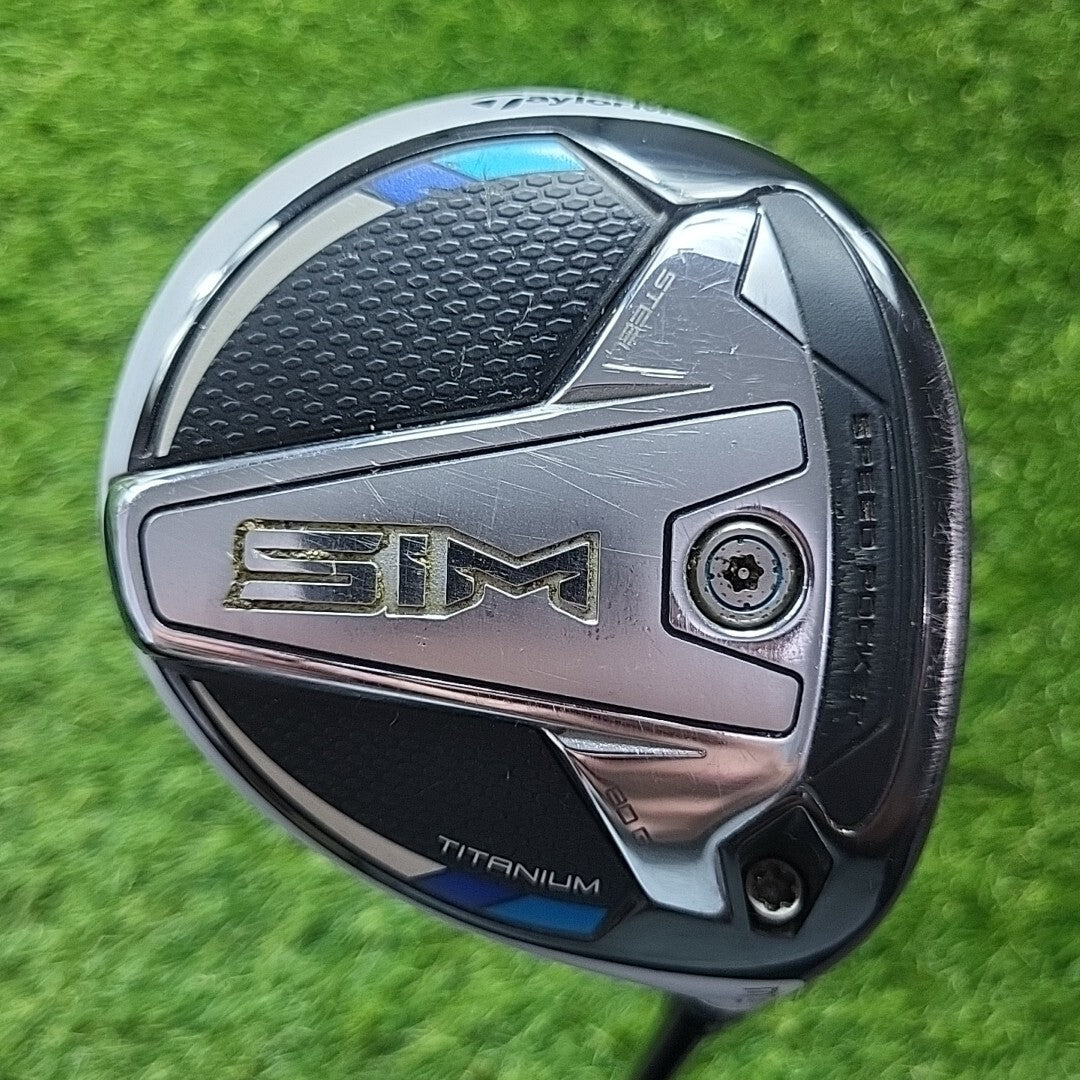 Taylormade Sim Titanium 3 Wood 15 Degree Diamana 75 Stiff Shaft Midsize Grip