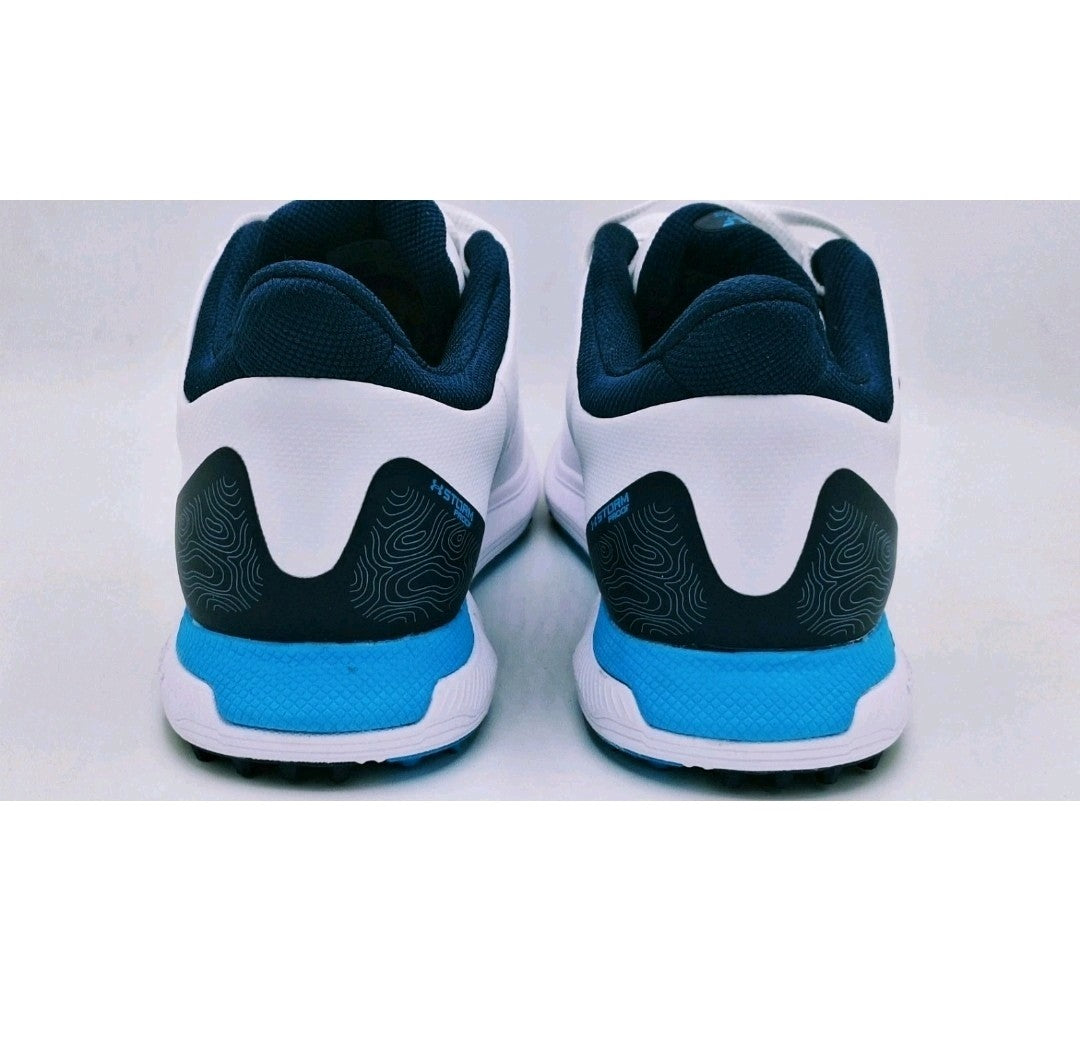 Under Armour Drive Fade SL White/Blue Golf Shoes Size UK 8 *BRAND NEW*
