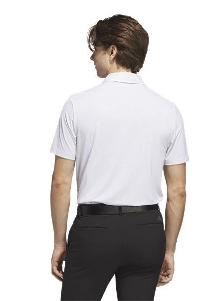 adidas Gents Ultimate365 Mini Bunker Polo Shirt White - Wonder Blue JN9134