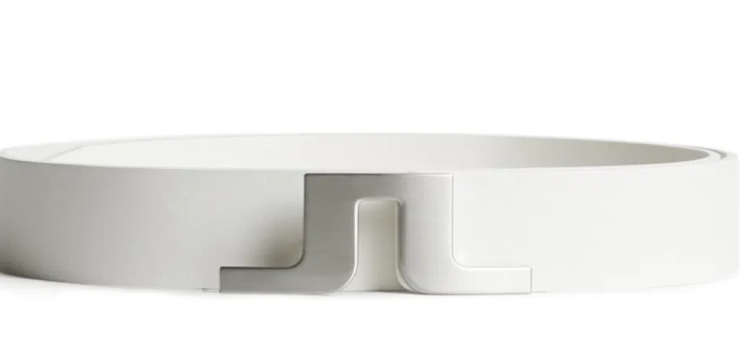 J Lindeberg Bridger Belt SS2025 Navy & White Available *BRAND NEW*