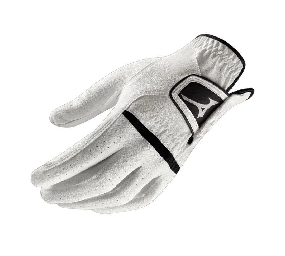 Mizuno Tour Flat Snapback Golf Cap White + FREE Mizuno Comp Glove