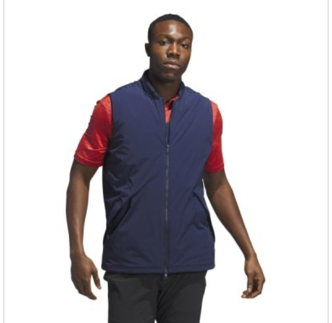 adidas Ultimate365 Tour Frostguard Full-Zip Padded Vest HZ3222 Navy Size S *NEW*