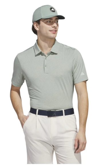 Adidas Ultimate365 Mini Bunker Golf Polo Shirt Silver Green UK SMALL JF9007