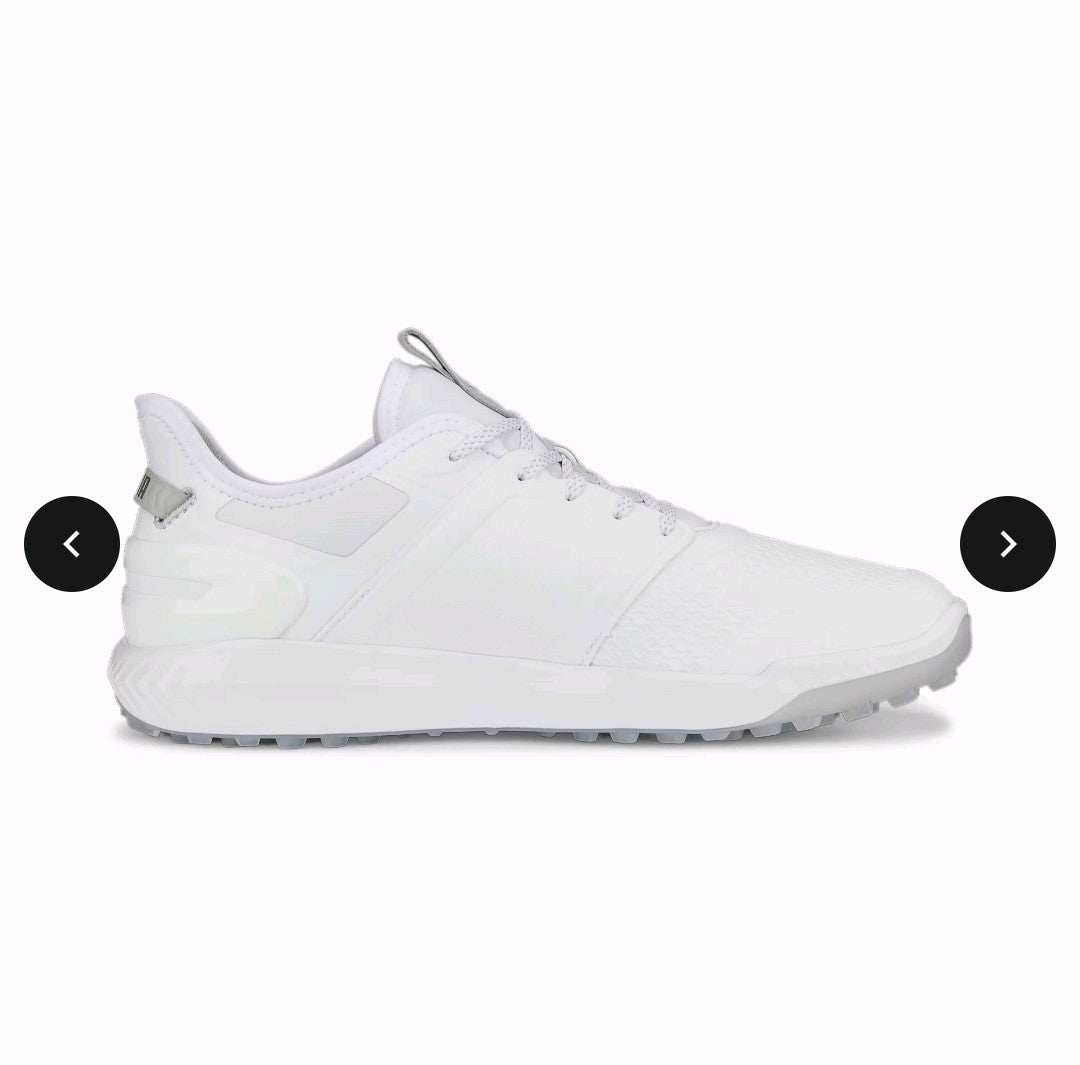 Puma Ignite Elevate Golf Shoes White/Silver UK 8.5 *BRAND NEW*