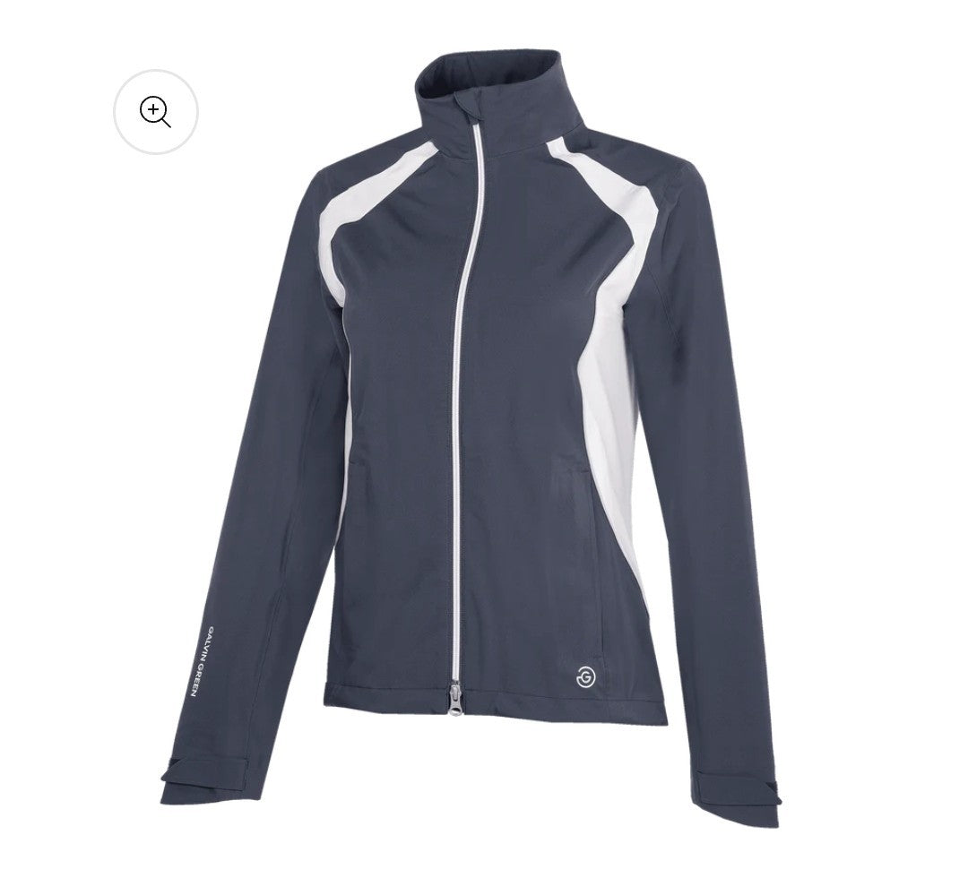 Galvin Green Amy Ladies Waterproof Golf Jacket Navy/White Size S *BRAND NEW*