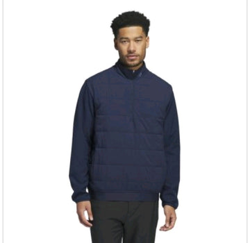 Adidas Ultimate365 Quilted 1/2 Zip Golf Wind Top 2024 IW1391 Navy Size M *NEW*