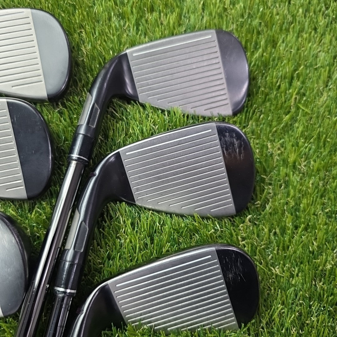 Taylormade Stealth Black Iron Set 5-PW KBS Max 85 Stiff Flex Midsize Grips