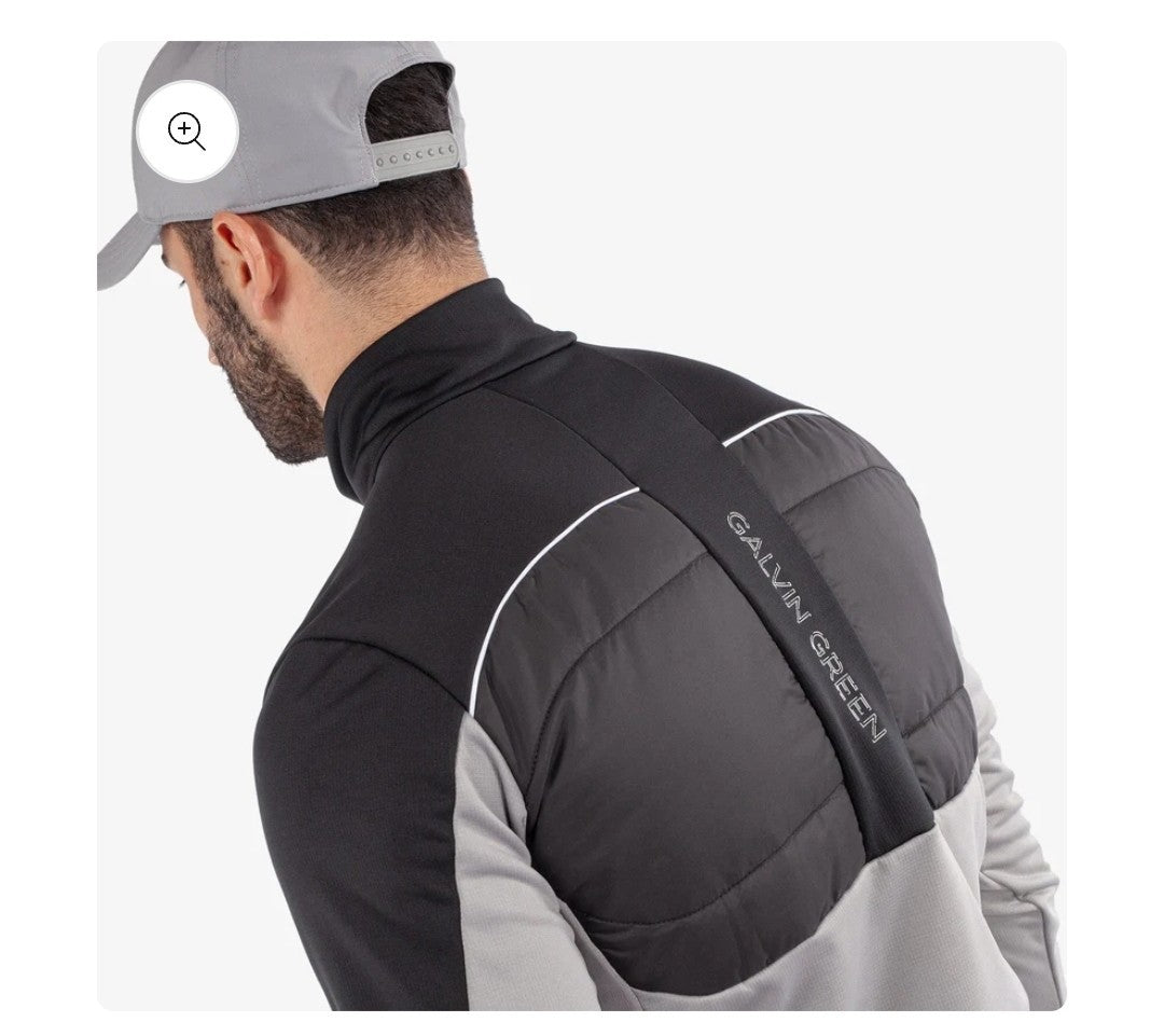 Galvin Green Douglas Insulating Golf Mid Layer Sharkskin/Black Mens SIZE M *NEW*
