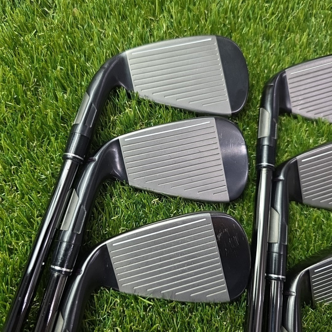 Taylormade Stealth Black Iron Set 5-PW KBS Max 85 Stiff Flex Midsize Grips