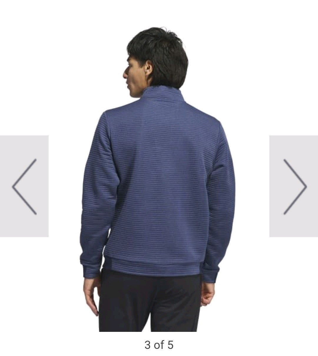 adidas DWR Textured 1/4 Zip Jumper 2024 Navy IL0562 Size 2XL *BRAND NEW*