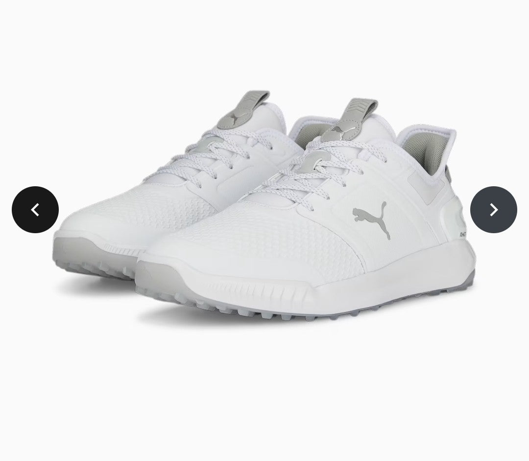 Puma Ignite Elevate Golf Shoes White/Silver UK 9.5 *BRAND NEW*