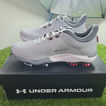 Under Armour Drive Pro Wide Golf Shoes Grey/Grey UK 8 *BRAND NEW*