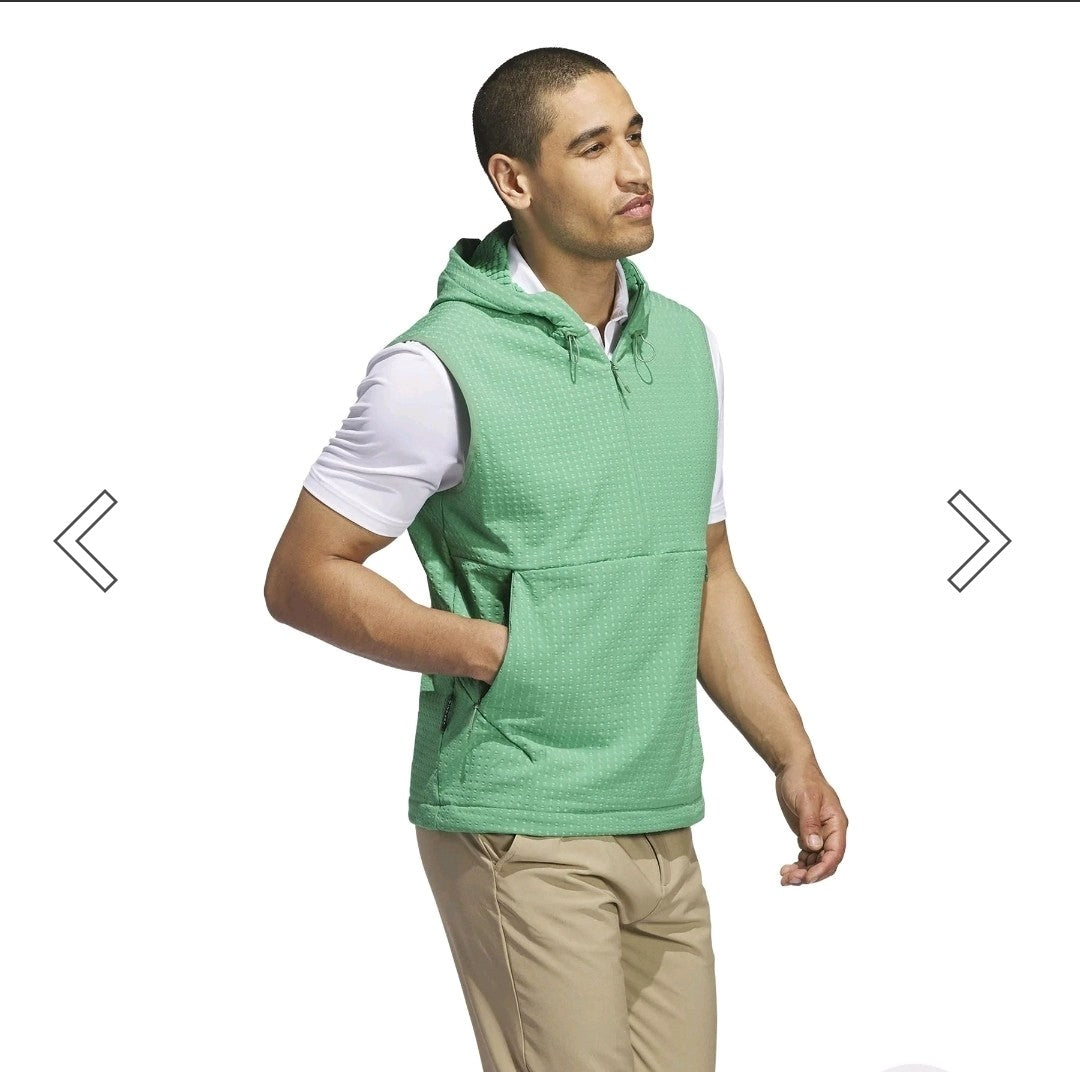 adidas Green Ultimate365 Tour WIND.RDY Half-Zip Vest IW2816 Size XL *BRAND NEW*