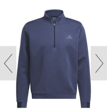 adidas DWR Textured 1/4 Zip Jumper 2024 Navy IL0562 Size S *BRAND NEW*