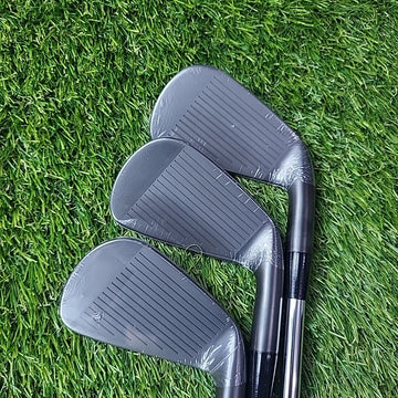 Cobra King Forged CB Black 4/5/6 Iron Set KBS Tour V 110 Stiff Left Handed *NEW*