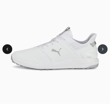 Puma Ignite Elevate Golf Shoes White/Silver UK 9.5 *BRAND NEW*