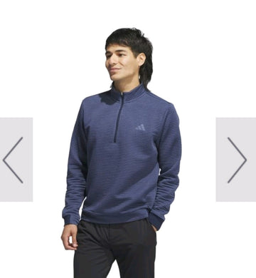 adidas DWR Textured 1/4 Zip Jumper 2024 Navy IL0562 Size 2XL *BRAND NEW*