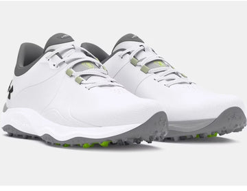 Under Armour Drive Pro SL Wide Golf Shoes White/White UK 10 *BRAND NEW*