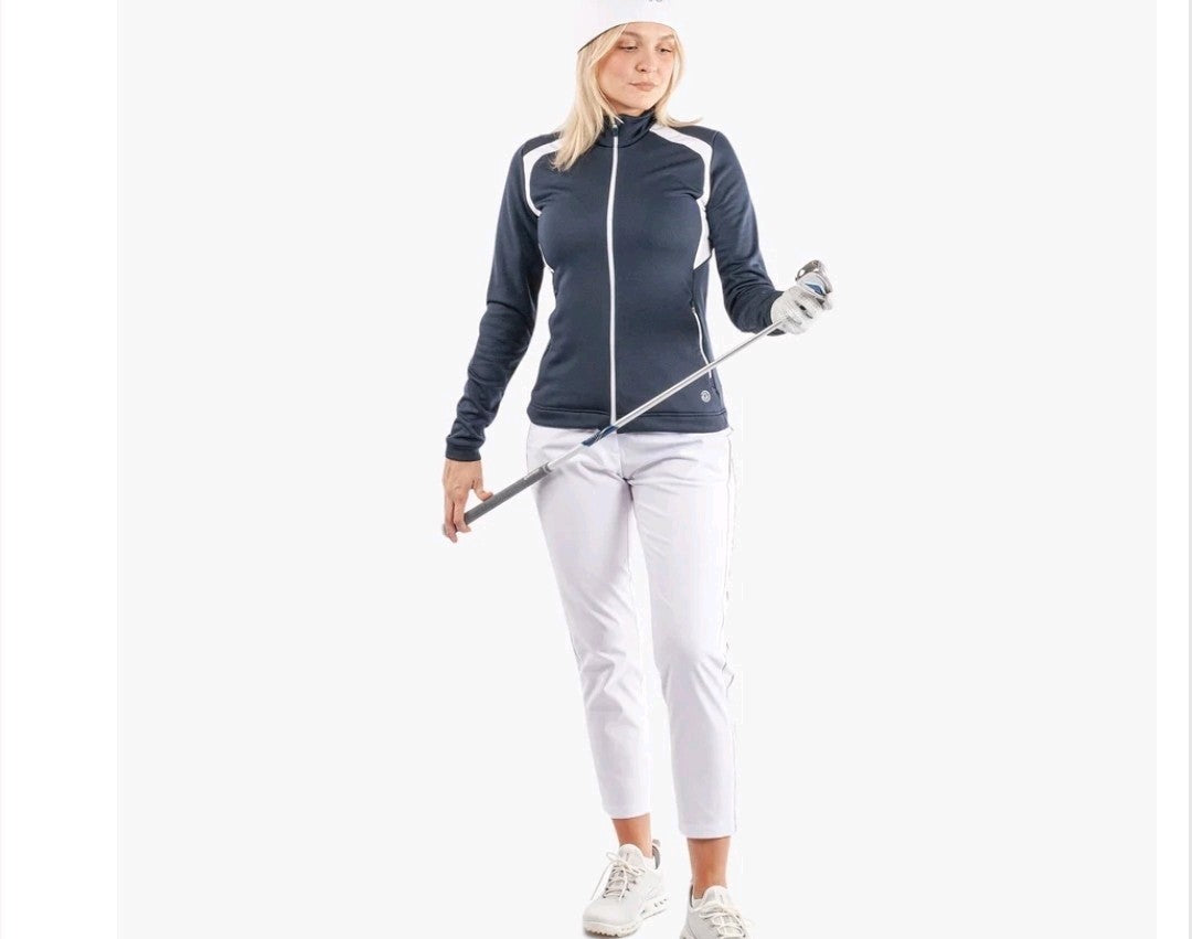Galvin Green Destiny Insula Ladies Golf Mid Layer Navy/White Size L *BRAND NEW*