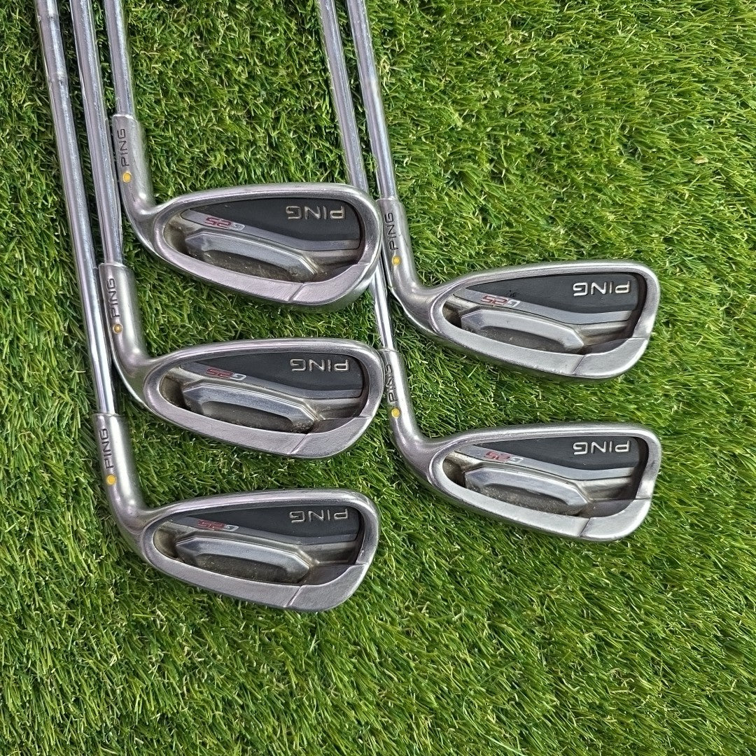 Ping G25 Iron Set 6-PW Yellow Dot CFS Stiff Flex Shafts 1/2 Inch Shorter 