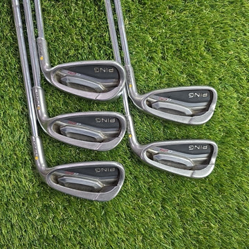 Ping G25 Iron Set 6-PW Yellow Dot CFS Stiff Flex Shafts 1/2 Inch Shorter 