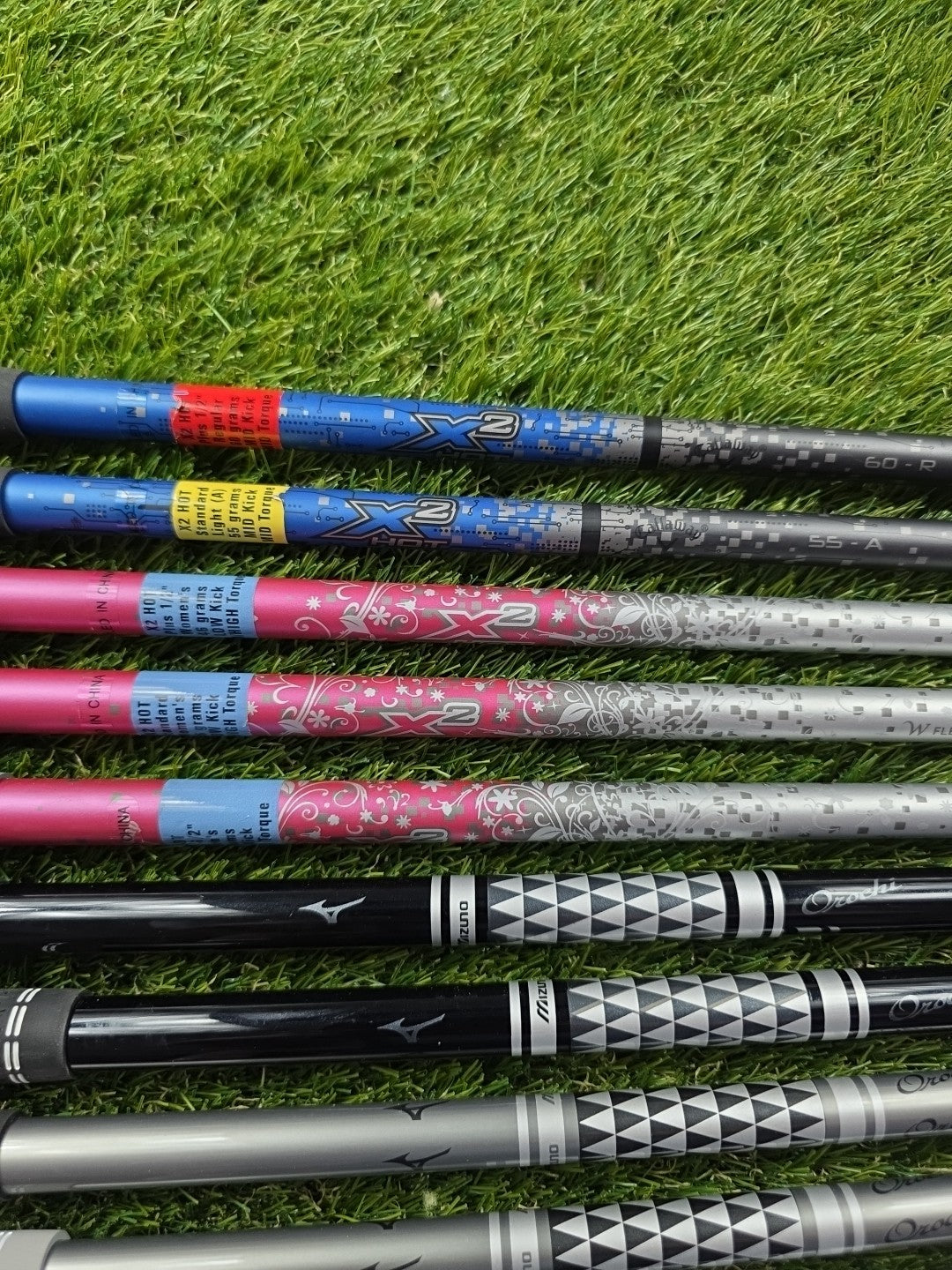 Job Lot Of Golf Club Graphite Iron Fitting Shafts Various Brand/Flex All X11